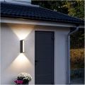 Outdoor LED Wall Lamp Light Up Down Wall Sconce IP54 Waterproof Aluminum Porch Light 3000K Warm White Exterior Lighting for Patio Entryway Garden Balcony and Garage. 