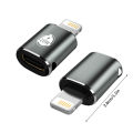 1PD20W USB Type-C Fast Charging Adapter For IPhone  Lighting USB C Female To Lighting Male Straight Head Elbow Converter Lonni. 
