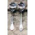 Serving Spoons - Donga Spoons - Curry/Salan Serving Spoons Stainless Steel (Set of 2). 