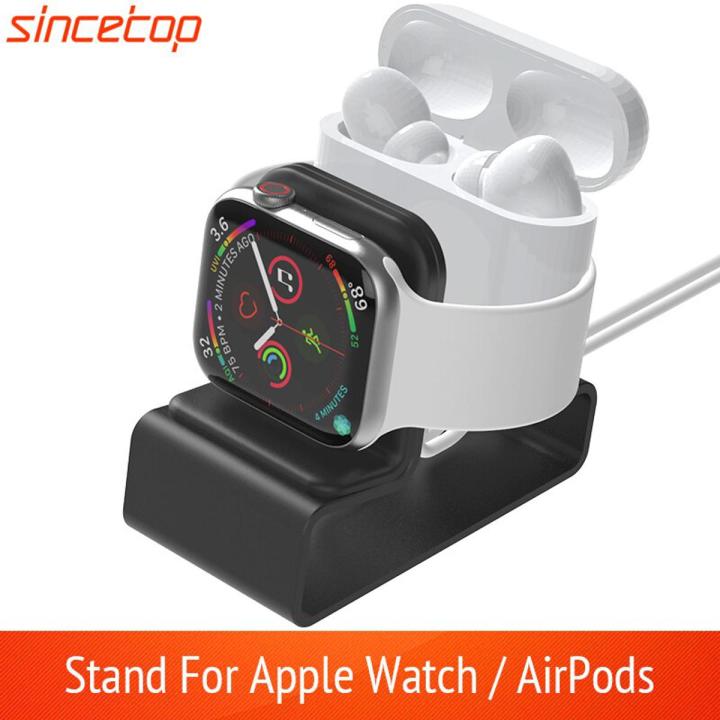Aluminum Bracket Charger Dock Station For Airpods Pro Charging Holder/Apple Watch Stand Series SE/8/7/6/5/4/3/2/1 41 45 mm