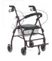 Rollator Walker + Wheelchair Aluminum Imported Height Adjustable Foldable With Big Wheels & Footrest. 