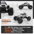 BEZGAR TC141 1:14 Scale Remote Control Car, All Terrains Electric Toy Off Road Waterproof RC Truck, Remote Control Monster Truck for Kids Boys with 2.4 GHz Remote Control and Rechargeable Battery. 