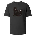 Joker print T-shirt summer tees for men women 100% cotton o-neck oversize casual short sleeved tops. 