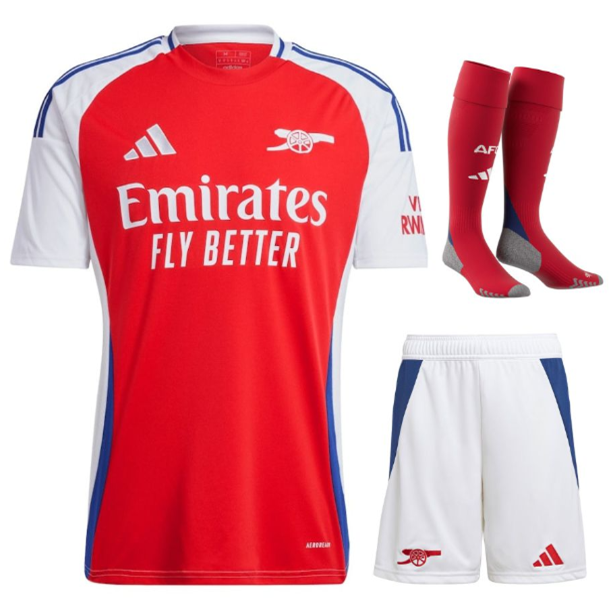 Arsenal T Shirt and Shorts Football Kit new design 2024 2025 Adults and Kids Sizes Available Daraz.pk