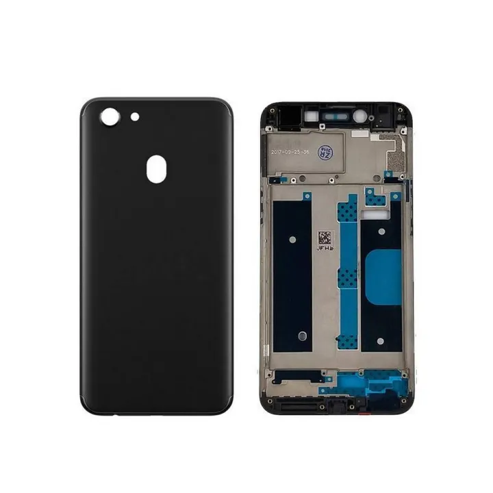 OPPO%20F5%20Complete%20Metal%20Housing%20Full%20Body%20Casing%20Replacement%20Parts%20Case%20With%20Side%20Volume%20Buttons%20(%20Middle%20Frame%20Plate%20And%20Back%20Frame)%20For%20OPPO%20F5%20-%20Black%20-%20Image%202