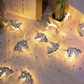 Fancy 10 Metal Unicorn LED String Fairy Lights For Decorations. 