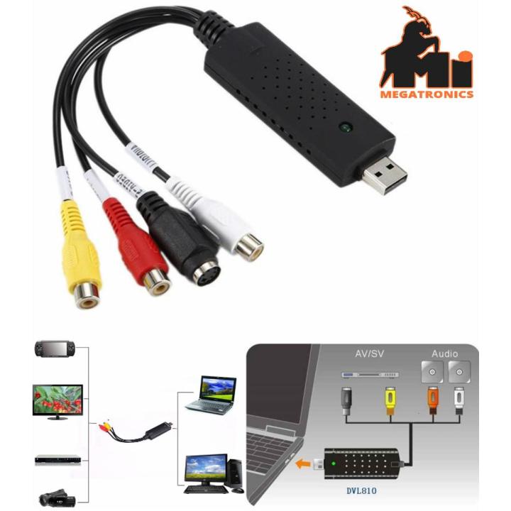 EasyCap USB 2.0 Video Capture Card TV DVD VHS Audio Capture Card 3 in 1 VHS to DVD Adapter Converter PC PS3 XBOX for win 7 8 32 64