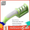 HelloWorld Kitchen Sharpener 3 Stage Slots Chopper Scissors Sharpening Stone. 