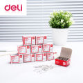 【iLoveyouso Store】Deli pcs/lot Clip Hollow Out Metal Binder Clips Notes Letter Paper Clip Supplies. 