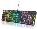LEAVEN K550  87 key mechanical keyboard  RGB (round keys (replaceable)) fully mechanical 100% orignal. 