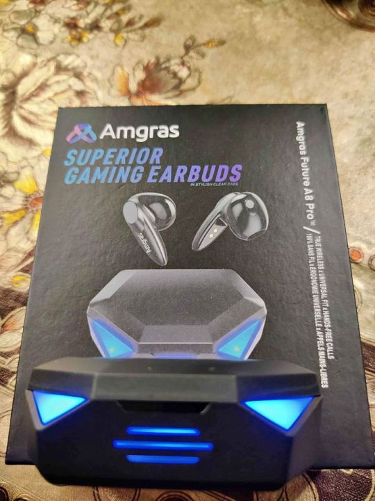 Amgras Wireless Earbuds Amgras Future A8 Pro (Gaming Earbuds), Amgras Future V Pro (Pure Bass), Amgras Future A1 Pro (Superior Sound), Amgras Future II Pro (Pure Bass), Amgras Bluetooth 5.3 (Superior Clear Sound)