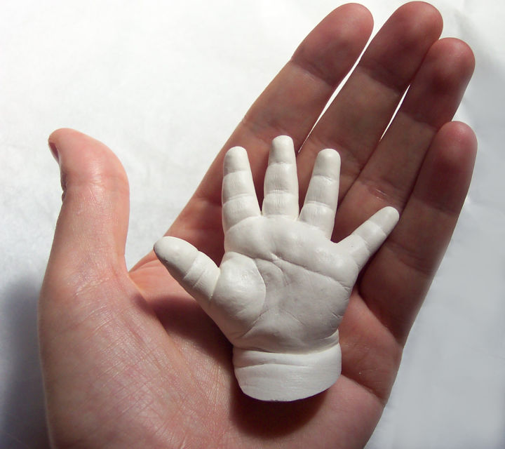 Baby Hand / Foot Casting Kit - Capture cute little hands - White Modelling & Sculpting