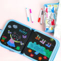 Kids' Magic Drawing Set: Reusable Blackboard With Magic Pen Chalk, Coloring Book - Enhance Creativity Through Drawing, Painting, And Writing - Educational Baby Toy For Endless Fun And Learning. 