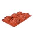 Rose Flower Silicone Mold 6 Cavity. 