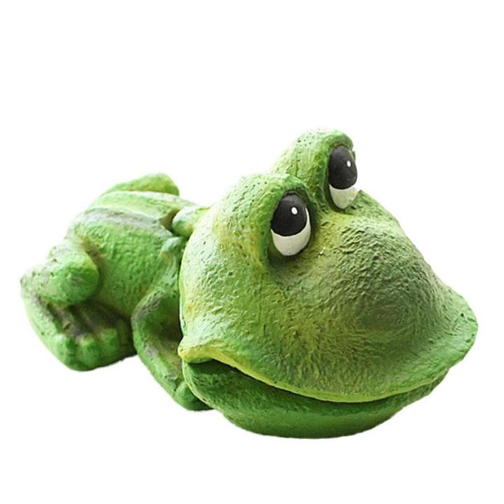 Cute Frog Air Stone Bubbler Aerating Aquarium Ornament Resin Decor for Fish Tank