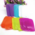 Cake Scraper Plastic 3Pcs Set Icing Comb Dough Cutter & Smoother. 