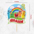 Number Blocks Theme CUSTOMIZED Digital Cake Topper for Boy or Girl 1st Birthday Party Celebration & Perfect Birthday gift with Any Name. 