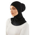 Ninja Hijab Cap, Women's Stretch Jersey Full Neck Coverage Islamic Headwear, Underscarf Hijab Cap for Girls and Women. 