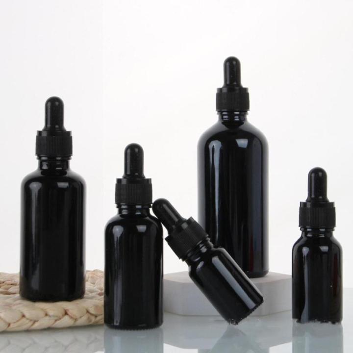 Glass Black Dropper Bottles Essential Oil Bottles For Perfume Makeup Containers