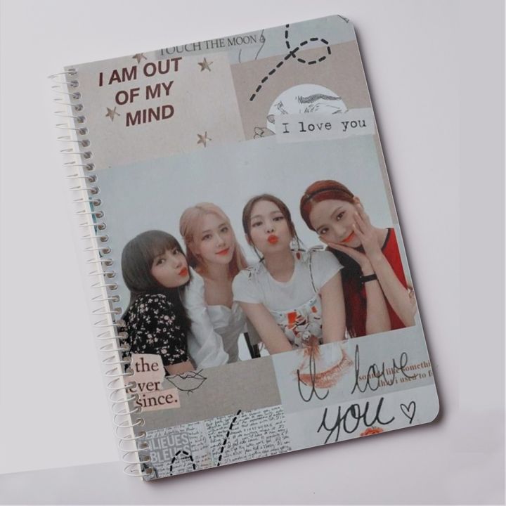 Aesthetic Blackpink Notebook For Cute Blink Army Fans Notepad Printed (A5)