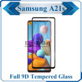 Samsung Galaxy A21s Full Black 9D/5D/10D/11D/6D Tempered Glass Screen Protector Edge to Edge Full Glue Premium Quality Film For Samsung Galaxy A21s. 
