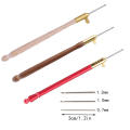 3 Needles Punch Pen Embroidery Punch Needle 3 Needles Punch Pen Embroidery Cross Stitch Craft Kit French Crochet Sewing Knitting Moulds For Candles. 