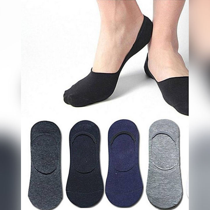 Pack Of 4  6 12 Cotton No Show Socks / Loafer Socks For Men