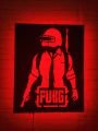3d Pubg game logo Led Night Light Lamp, Pubg wall Lamp for gamming room decor , kids room decor, Pubg streamer best Selling Led lamp. 
