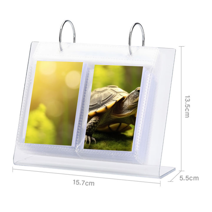 Desktop Photo Display Stand Creative Acrylic Mini Photo Album for Home Office Perfect Desk Calendar Gift for Photos Postcards 3/4/5/6 Inches Ideal for Southeast Asian Buyers Desktop Photo Album