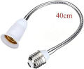 E27 To E27 Flexible Extend Extension LED Light Bulb Lamp Base Holder Screw Socket Adapter Converter. 