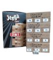 2in1 Jenga Mini Classic Jenga Wooden Stacking Tower Game for Kids & Adults - 24 pcs woods. 