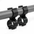 20mm 25mm PVC Double U-type Pipe Clamp Garden Water Tube Support Joint Irrigation Fittings Plastic H-type Water Pipe Clip Clamp. 