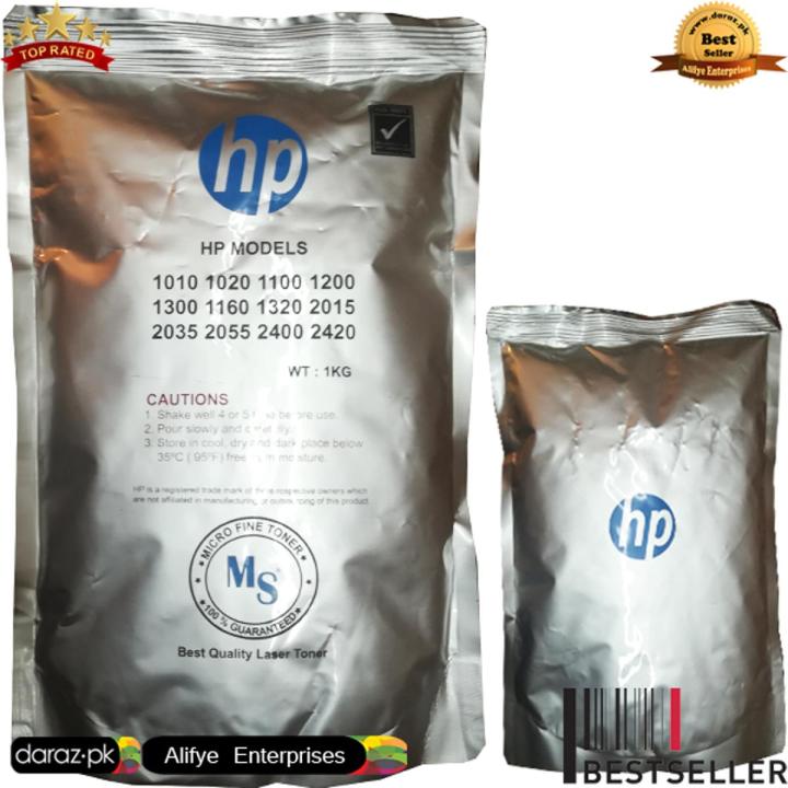 Hp Micro Fine Toner 100% Guaranteed - 1kg Best Quality Laser Toner for All HP Printers - HP Model Laser Toner Refill Powder Ink - Refill Your Printer Toner - 1000gm - Black