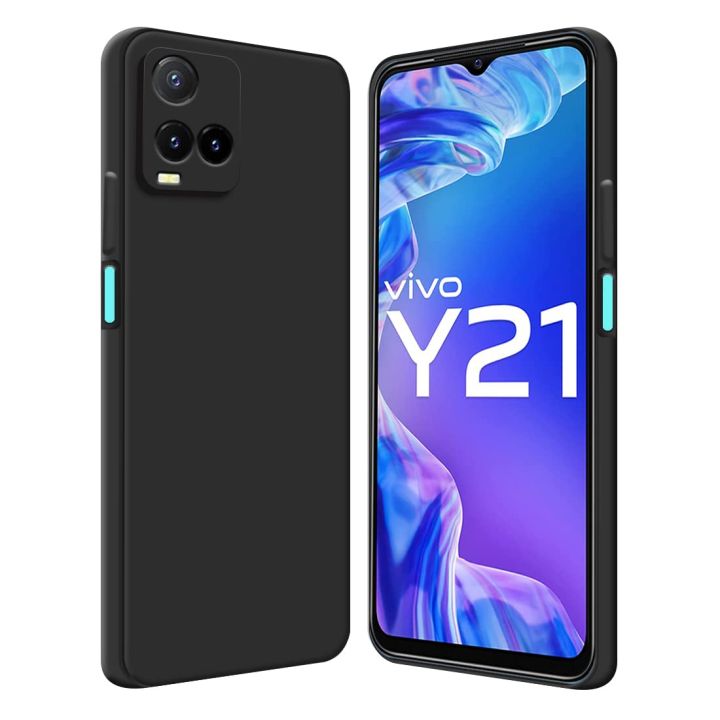 Vivo Y21 or Y21S Black Soft Silicon Back Cover