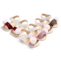 Kidlove 1 Pair Baby  Shoes Artificial Pu Breathable Soft Sole Non-slip Sequins Decoration Princess Style Toddler Sandals For Summer color. 