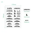 Pantry Label Stickers Waterproof Food Stickers for Kitchen Organization and Storage. 