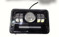 Universal Jeep, Car, Bike, LED 6x4 Headlight Projector With (Red,Blue Color) Strip Flasher DRL Splendor Sealed Beam. 
