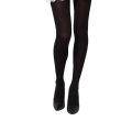 Black Opaque Stocking Tights for Women. 