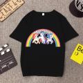 【ALLGOOD】 Korean Fashion Star Ceria Unicorn Rainbow Pony T-Shirt Men And Women Couple Loose Short Sleeve Spring Xia Xin. 