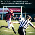 Football Players Cleat Foot Covers Soccer Spikes Foot Covers Sandproof Shoe Socks for Rugby Hockey Football Cleats Anti Heel Drop Shoe Covers Football Cleat Covers. 