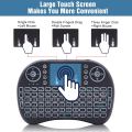 i8 2.4GHz Mini Wireless Keyboard Rechargeable 3 Color Backlit Remote Control Fly Air Mouse Touchpad Handheld For Android TV Box Set Top Box Laptop & Computer 100% Original Same as Sown in Pics. 
