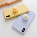 Squishy 3D Toys Chick Phone Cat Case For iphone 11 12 13 14 15 Pro MAX XR SE 2020 SE 3 Cartoon Funny Foot Soft Cover. 
