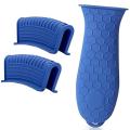 Silicone Hot Handle Holder for Cast Iron, 3 Pack Pot Handle Sleeve Non Slip Rubber Cover Set for Skillet Frying Pan. 