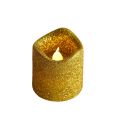 Glitter Led Candles Battery Operated 2 INCH Candle (GOLDEN) 2 PCS. 