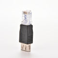 RJ45 Male to USB AF A Female Adapter Socket LAN Network Ethernet Router Plug. 