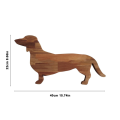 15.7 Inch Dachshund Dog Dinner Plate Cheese Board Cutting Charcuterie Board Cute Christmas Dinner Durable Easy to Use. 
