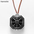 Pirates Of The Caribbean Compass Jewelry Vintage Locket Jack Pendants Men Rope Long Black Enamel Costume Necklace. 
