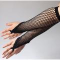 Fishnet Lace Hollow Elastic Hand Gloves Fashionable Women Gloves with High-End Finishing. 