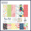 Design #PP013, 10x10inch 24sheets printed patterns scrapbook paper origami paper DIY gift Card Making Handmade Home deco Pattern paper Flower Paper Pack. 