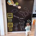 chalkboard wall sticker blackboard For Kids,  DIY Removable Reusable Erasable Wallpaper For Boys And Girls. 